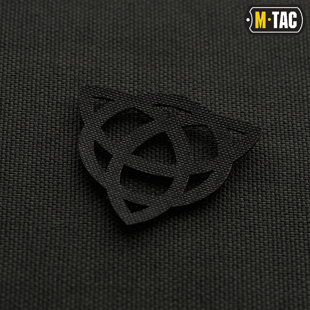 Нашивка M-Tac Трикветр скрізна Laser Cut Black - зображення 1