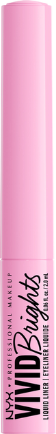 Підводка для очей NYX Professional Makeup Vivid Brights Colored Liquid 09 Sneaky Pink 2 мл (800897230890) - зображення 1