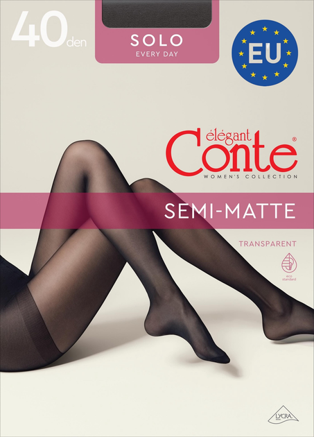 Колготы 40 Den женские больших размеров Conte Elegant Ce Solo 40 (Euro) 55910001 5 р Мокко (5904988501939) 