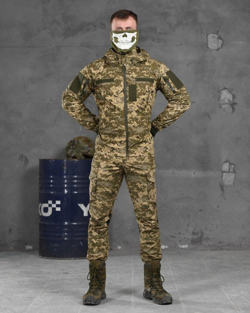 Тактичний військовий костюм Konotop ( Кітель + Штани ), Камуфляж: Піксель, Розмір: L - зображення 1