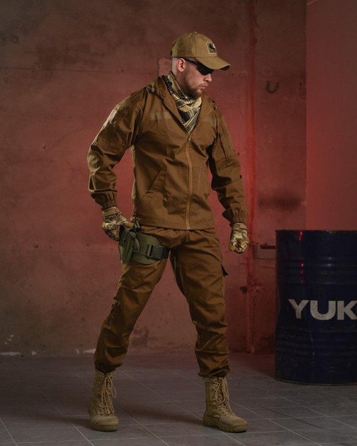 Тактичний військовий польовий костюм Varan ( Китель + Штани ), Камуфляж: Койот, Розмір: XXL - зображення 1