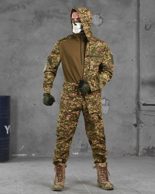 Тактичний військовий польовий костюм гірка Ahiles ( Кітель + Убакс + Штани ), Камуфляж: Піксель, Розмір: S - зображення 1