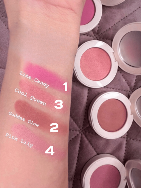Пудровые румяна Farmasi 04 Pink Lily 4,5 г - изображение 6