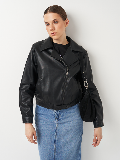 Куртка из искусственной кожи женская Bologgy k1033822bl XL Черная (ROZ6501011881) 