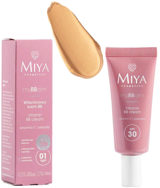 Крем BB Miya Cosmetics MyBBbalm вітамінний SPF30 01 Light 30 мл (5904804152529) - зображення 2