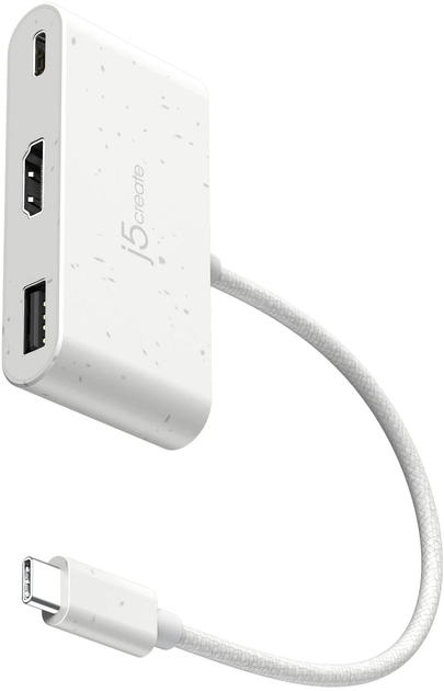 Adapter J5create JCA379EW USB-C HDMI USB Type-A White (JCA379EW-N) - obraz 2