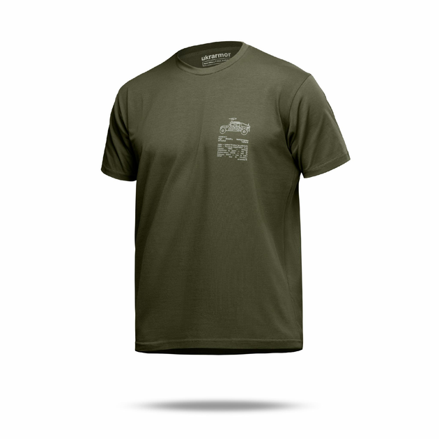 Футболка Basic Military T-Shirt. HMMWV. Cotton, олива. Розмір XL - зображення 1