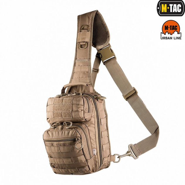 Рюкзак однолямковий\сумка M-Tac Urban Line City Hunter Hexagon Bag Coyote - зображення 1