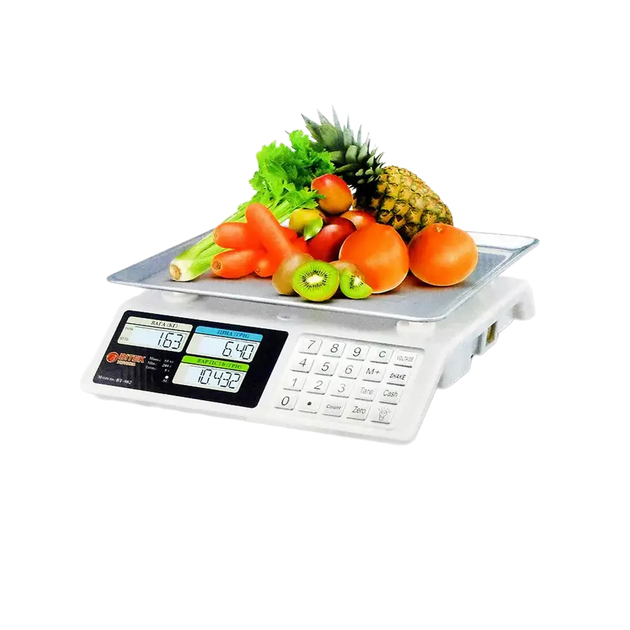 Весы торговые BITEK YZ-982S металлические кнопки до 55 кг - Фото 3 Весы торговые BITEK YZ-982S металлические кнопки до 55 кг - изображение 3