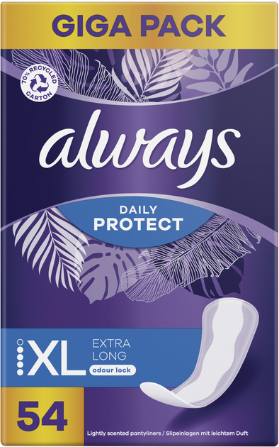 Щоденні прокладки Always Daily Protect XL Нейтралізація запаху 54 шт (8700216462044) - зображення 2
