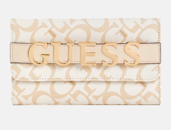 Кошелек-клатч Guess Tenerife Logo Fold-Over Clutch 14509438/G8947238 белый - Фото 1 Кошелек-клатч Guess Tenerife Logo Fold-Over Clutch 14509438/G8947238 белый - изображение 1