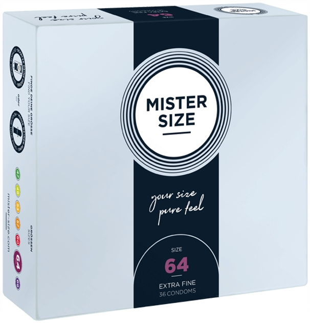 Prezerwatywy Mister Size Condoms dopasowane do rozmiaru 64 mm 36 szt (4260605480188) - obraz 1