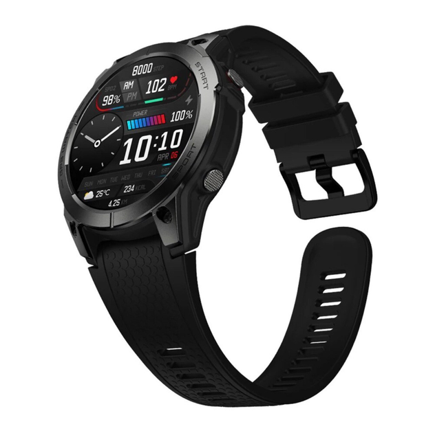 Смарт-годинник Zeblaze Stratos 3 Black, GPS, AMOLED дисплей 1,43, 466x466, 1000 Ніт, Corning Gorilla Glass, Дзвінки - Фото 3 Смарт-годинник Zeblaze Stratos 3 Black, GPS, AMOLED дисплей 1,43, 466x466, 1000 Ніт, Corning Gorilla Glass, Дзвінки - зображення 3