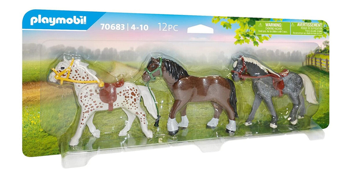 Zestaw figurek Playmobil Country Horses 3 szt (4008789706836) - obraz 1
