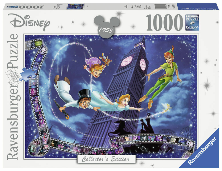 Puzzle Ravensburger Walt Disney Piotrus Pan 50 x 70 cm 1000 elementów (4005556197439) - obraz 1