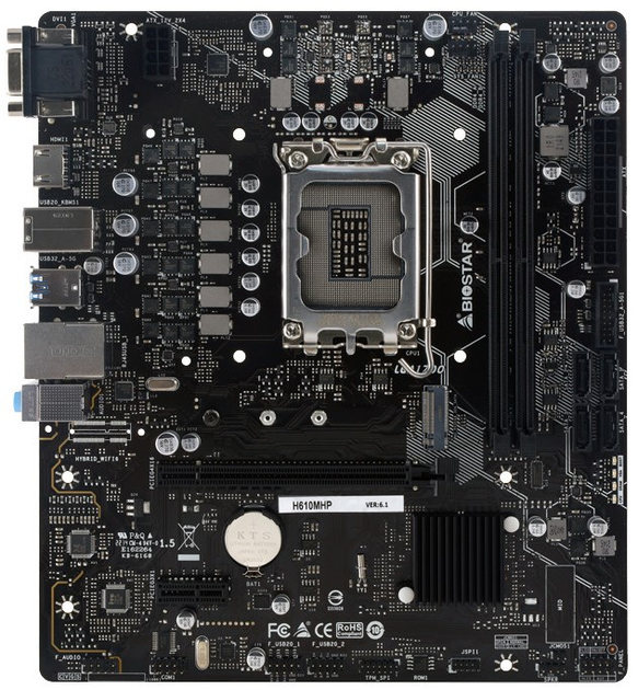Płyta główna Biostar H610MHP (s1700, Intel H610, PCI-Ex16) - obraz 1
