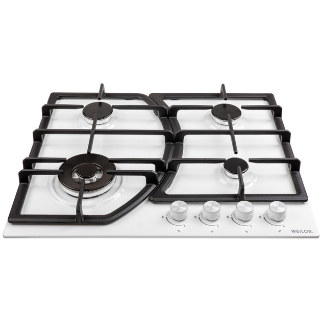 Комплект духової шафи електричної(білої) Minola EO 684 WH та газової поверхні на металі WEILOR GM W 644 WH - Фото 7 Комплект духової шафи електричної(білої) Minola EO 684 WH та газової поверхні на металі WEILOR GM W 644 WH - зображення 7