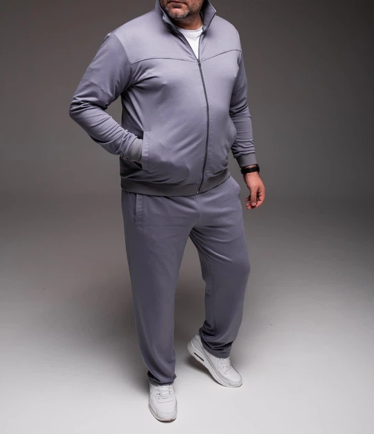 Спортивный костюм мужской БАТАЛ серый Casual Big Size 2240 сір 3XL - Фото 4 Спортивный костюм мужской БАТАЛ серый Casual Big Size 2240 сір 3XL - изображение 4