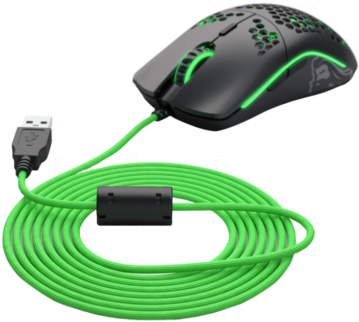 Змінний кабель для мишки Glorious Ascended Cable V2 Gremlin Green (G-ASC-GREEN-1) - зображення 1