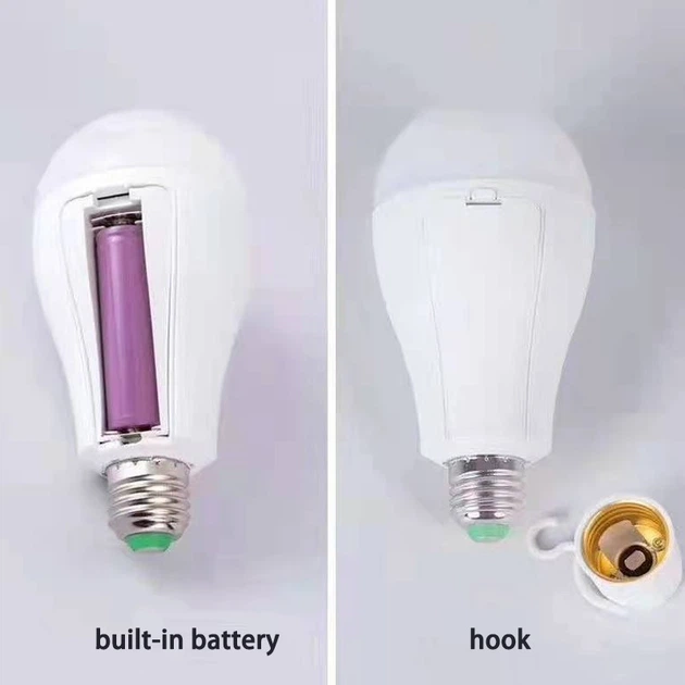 Лампочка акумуляторна A-Plus Smart LED Bulb 15W у патрон Е27 без електрики - зображення 4