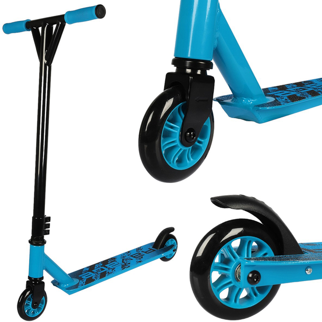 Дитячий самокат SportVida Stunt ABEC-7 Ravage Синій (SV-WO0007) - зображення 3