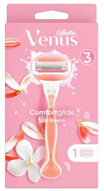 Бритва для гоління Gillette Venus ComfortGlide Spa Breeze + змінне лезо (7702018577132) - зображення 1