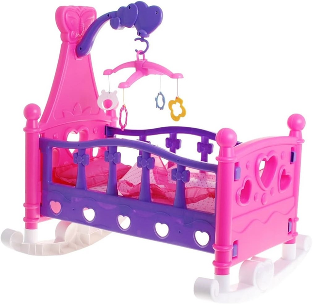 Łóżeczko dla lalek Bohui Toys 2w1 (5903864912951) - obraz 6