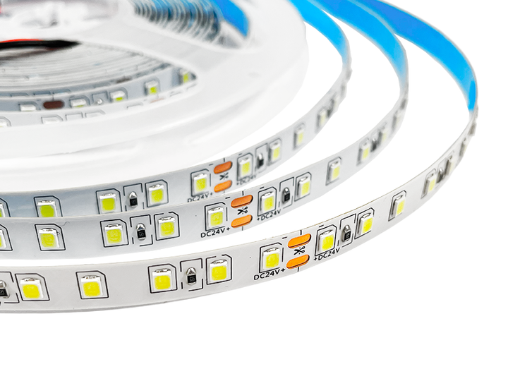 Світлодіодна стрічка 1 м SMD2835 120 LED 24В IP20 холодний білий - зображення 3