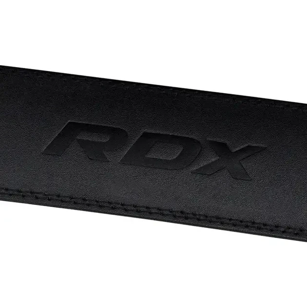 Пояс для важкої атлетики RDX 4 шкіряний Full Black L - изображение 4