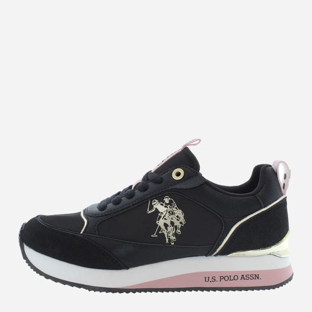 Buty sportowe damskie U.S. Polo Assn uspfrisby004w-blk 39 Czarne (8055197449806) - obraz 3