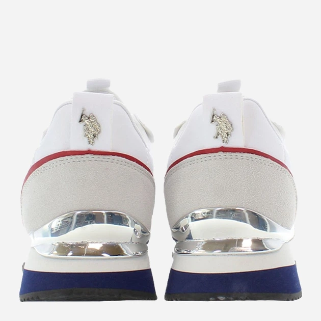 Buty sportowe damskie U.S. Polo Assn uspfrisby004w-whi 40 Białe (8055197449738) - obraz 4