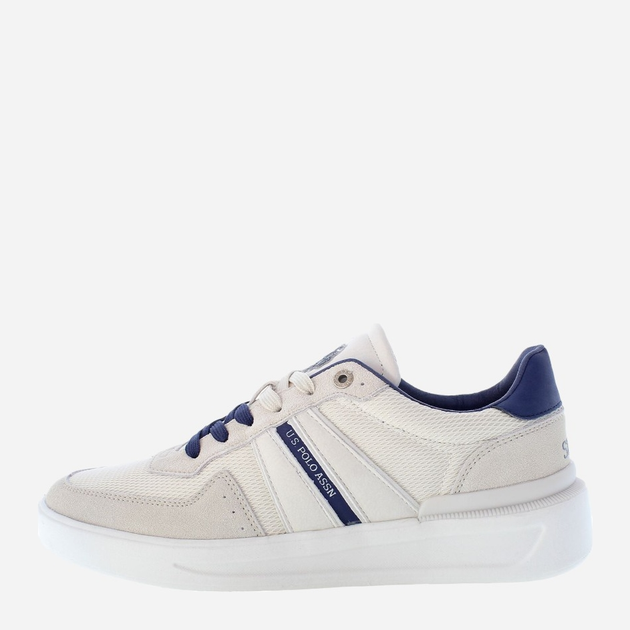 Sneakersy męskie do kostki U.S. Polo Assn uspnate001m-bei 41 Mleczne (8055197463123) - obraz 3