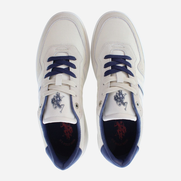 Sneakersy męskie do kostki U.S. Polo Assn uspnate001m-bei 41 Mleczne (8055197463123) - obraz 5