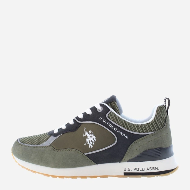Sneakersy męskie U.S. Polo Assn usptabry007m-mil 43 Zielone (8055197478714) - obraz 3