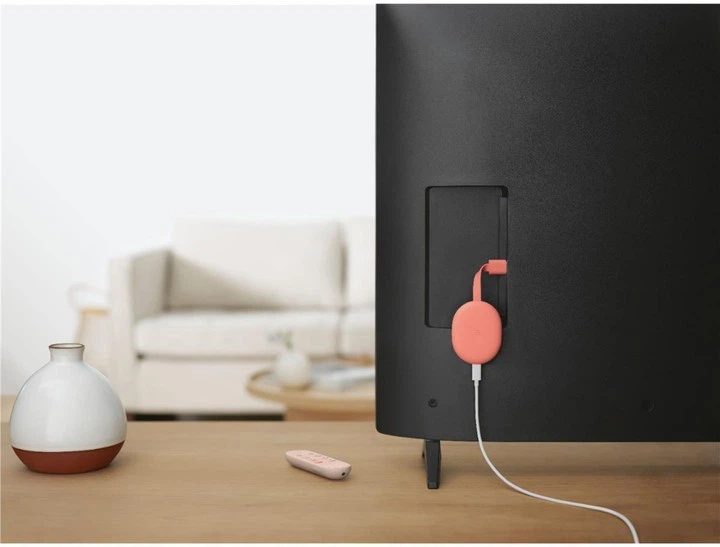 ТВ приставка Google Chromecast 4K with Google TV Sunrise (GA01920