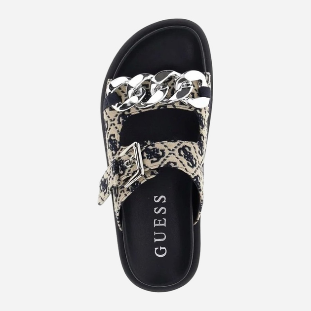 Жіночі шльопанці Guess gssfljfatfal03blue 41 Молочні (7626101667534) - зображення 3