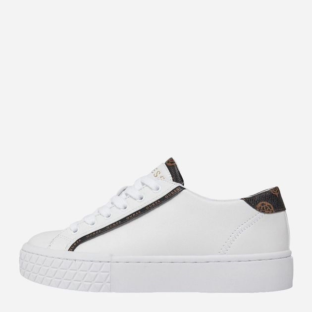 Sneakersy damskie do kostki Guess gssfljpr6ele12white 36 Białe (7626101697593) - obraz 3