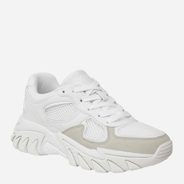 Sneakersy damskie na grubej podeszwie do kostki Guess gssfljnorele12white 41 Białe (7626101696138) - obraz 2