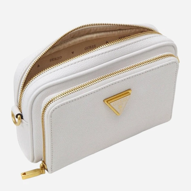 Torebka crossbody damska na szerokim pasku Guess gsrhwva9222140whi Biała (7626101556340) - obraz 3