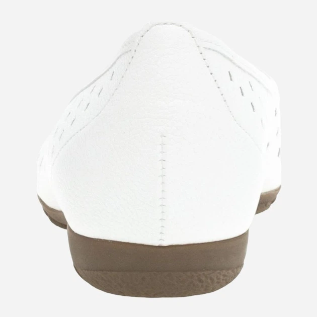 Жіночі балетки зі шкіри Gabor gab44169-21 36 Білі (4066558701222) - зображення 4