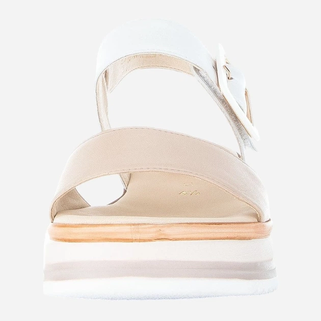 Sandały damskie skórzane na platformie Gabor gab42744-58 38 Mleczne (4066558240103) - obraz 3