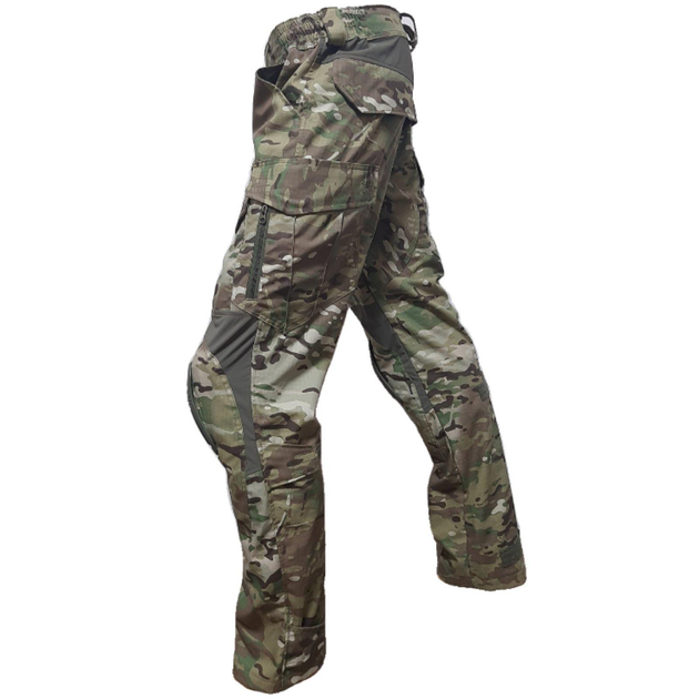 Тактичні військові штани з наколінниками Зигзаг Multicam (тканина полікоттон, Туреччина) , 62 (SEAM-MKRS-NAC-TR-PC-62) - изображение 2
