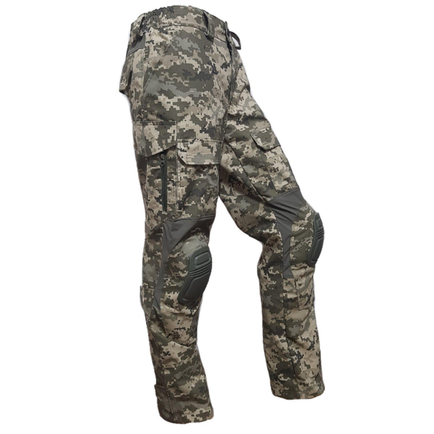 Тактичні військові штани з наколінниками Зигзаг Pixel UA (тканина полікоттон, Туреччина), 52 (SEAM-PXLUA-NAC-TR-PC-52) - зображення 2