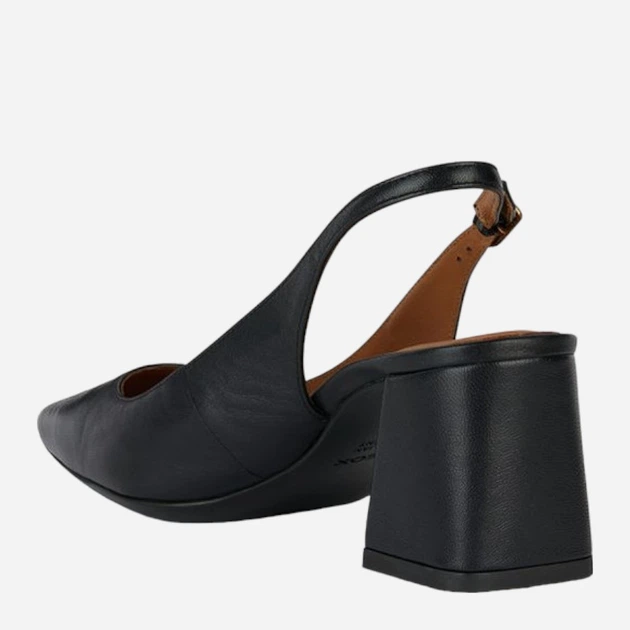 Sandały damskie na słupku skórzane Geox geod45vcc000tuc9999 36 Czarne (8056206667099) - obraz 3