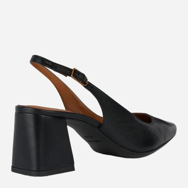 Sandały damskie na słupku skórzane Geox geod45vcc000tuc9999 38 Czarne (8056206667129) - obraz 4