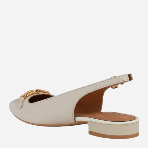 Baleriny damskie skórzane Geox geod459bb000tuc5322 36 Mleczne (8056206673236) - obraz 3