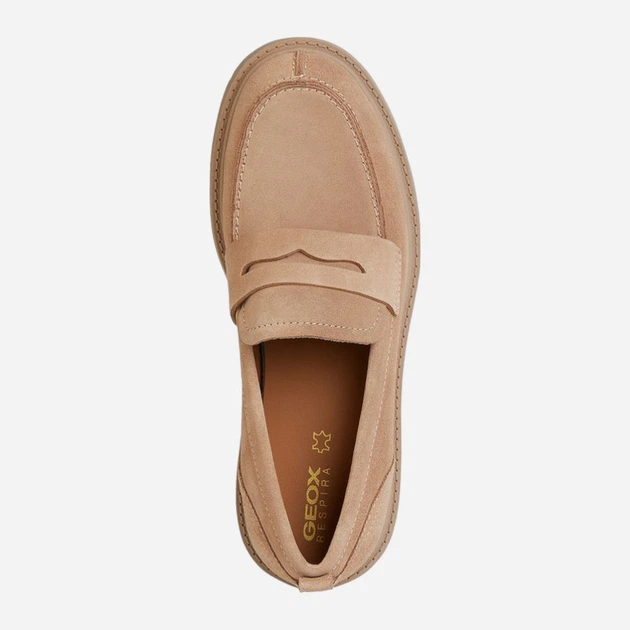 Loafersy damskie skórzane Geox geod36vdi00022c8191 37 Beżowe (8056206647367) - obraz 4