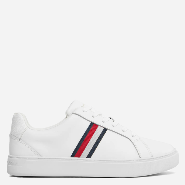 Tenisówki damskie skórzane Tommy Hilfiger thifw0fw07779ybs 38 Białe (8720646041725) - obraz 1