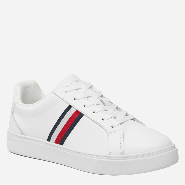 Tenisówki damskie skórzane Tommy Hilfiger thifw0fw07779ybs 38 Białe (8720646041725) - obraz 2