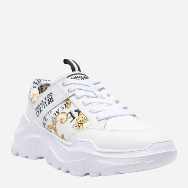 Sneakersy męskie na grubej podeszwie Versace jeans vjc76ya3sc2zpa52g03 41 Białe (8052019604467) - obraz 2